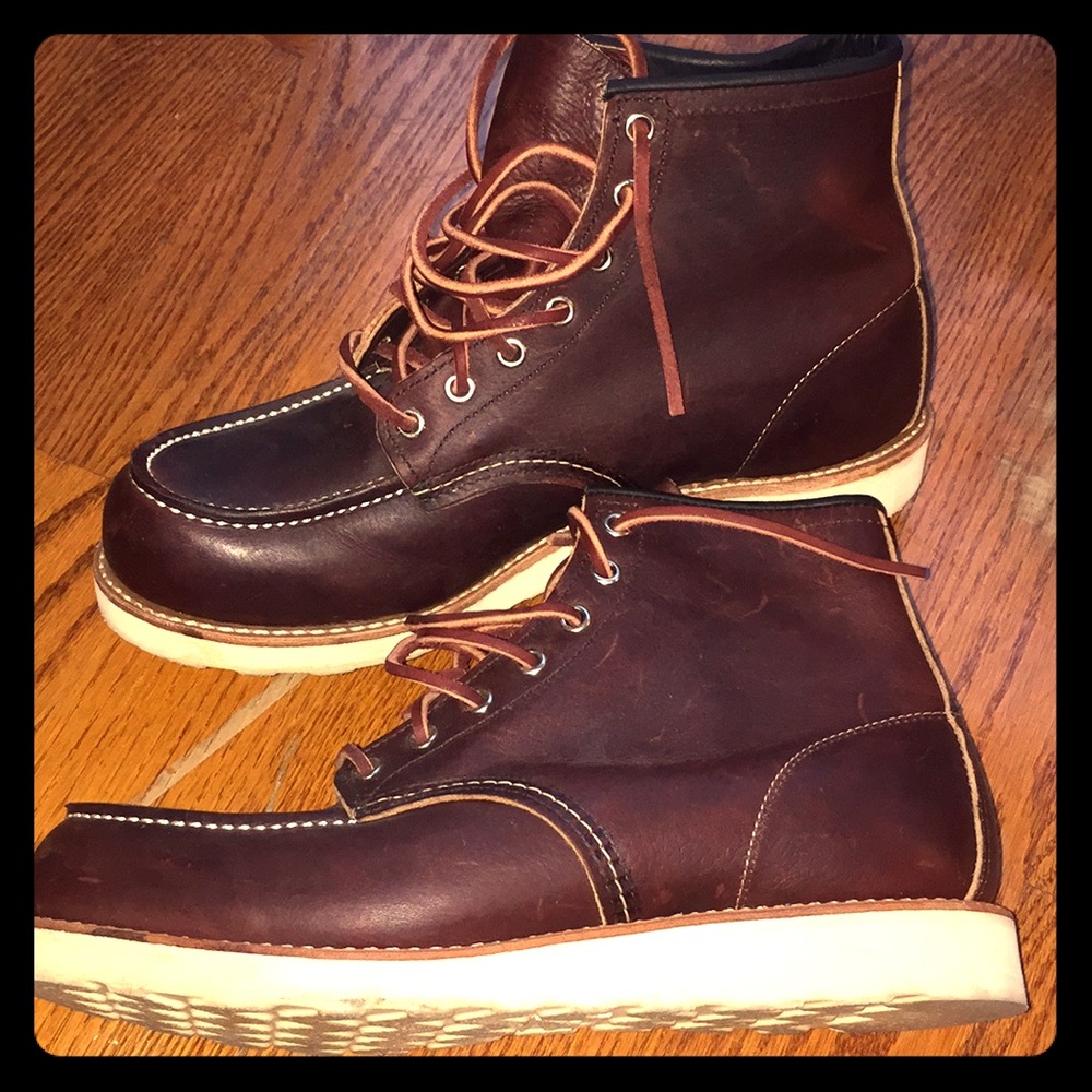 Red Wing 8138 Boots, Briar Oil Slick Leather